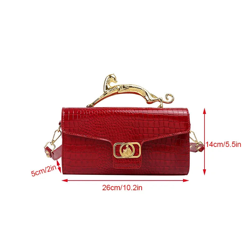 CRIMSON ALLURE CLUTCH BAG