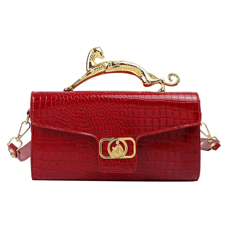 CRIMSON ALLURE CLUTCH BAG